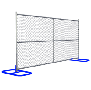 Temporary fence panel and specifications
