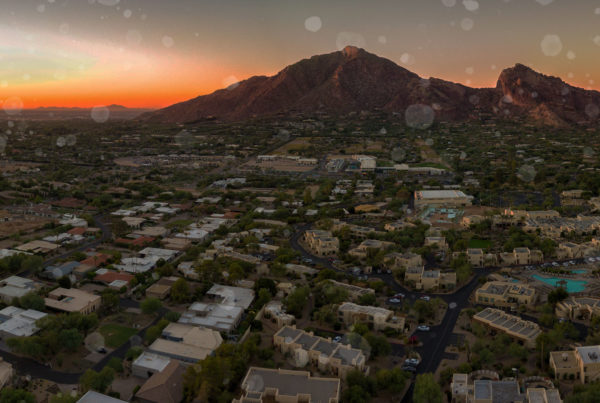 Scottsdale Arizona at sunset