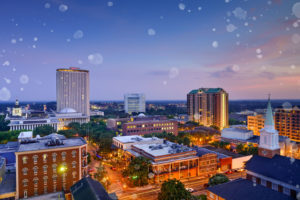 Tallahassee Florida city skyline in the afternoon